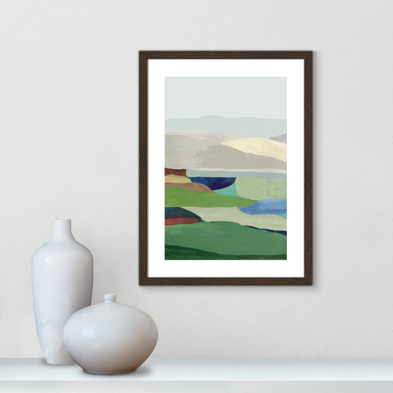 Free Land II - Cadre photo, reproduction d'art sur papier, Papier encadré brun, H 23 po x l 17 po x P 0,75 po