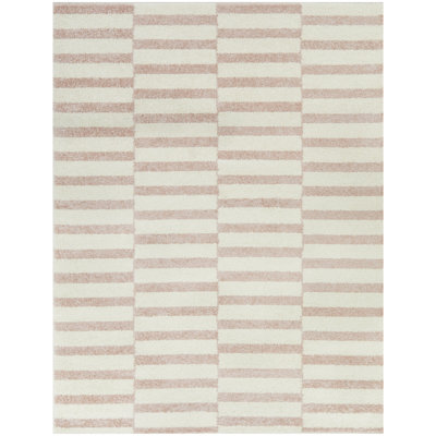Tapis rose tissé à la machine Britanna