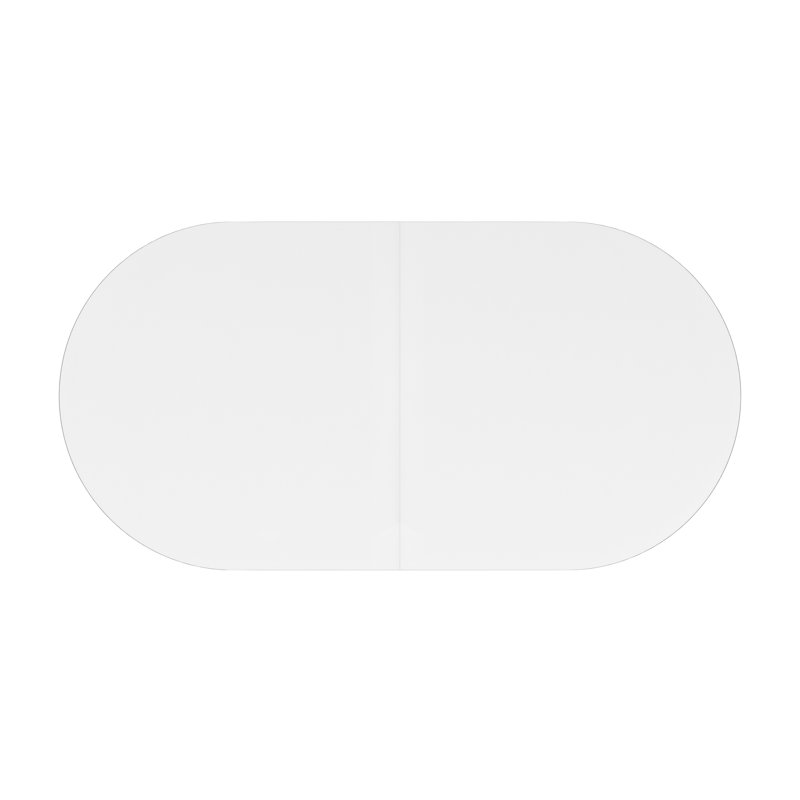 Bordeaux Oval Glass Dining Table