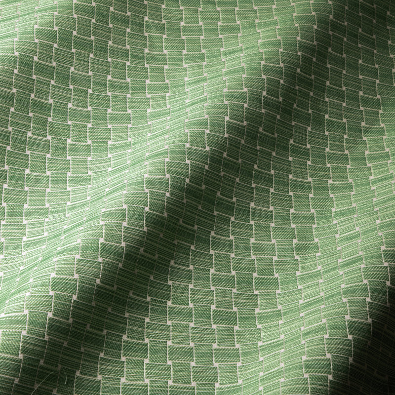 Granville Beaumois Cotton Blend Performance Fabric, Leaf