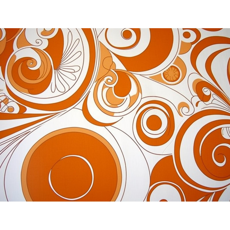 Funky Bedding, Orange/White Abstract, King Comforter