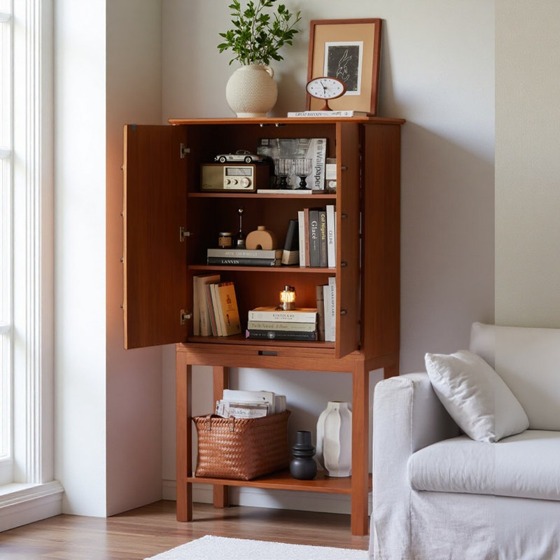 Cabinet français rétro et simple brun