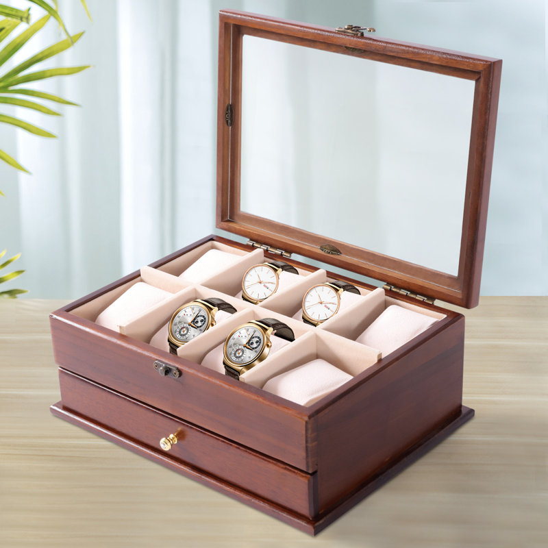 Boîte à bijoux en bois avec tiroirs