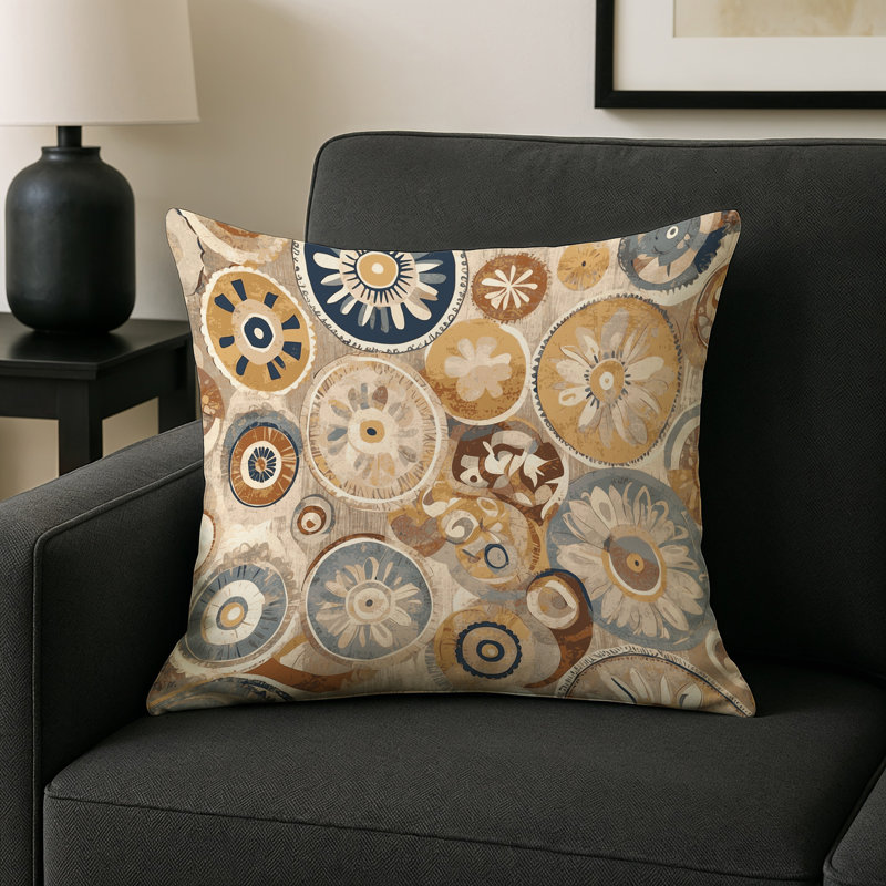 Bold Ripple Indoor And Outdoor Throw Pillow, Square 20"