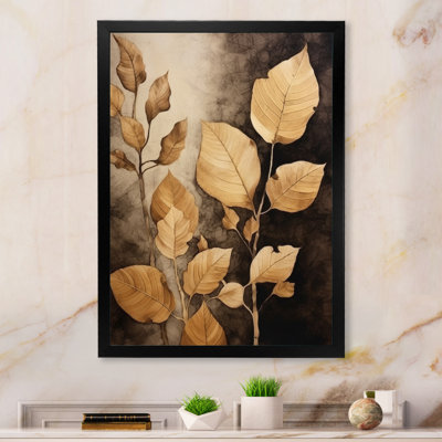 Harmonie des feuilles brunes et brunes VI