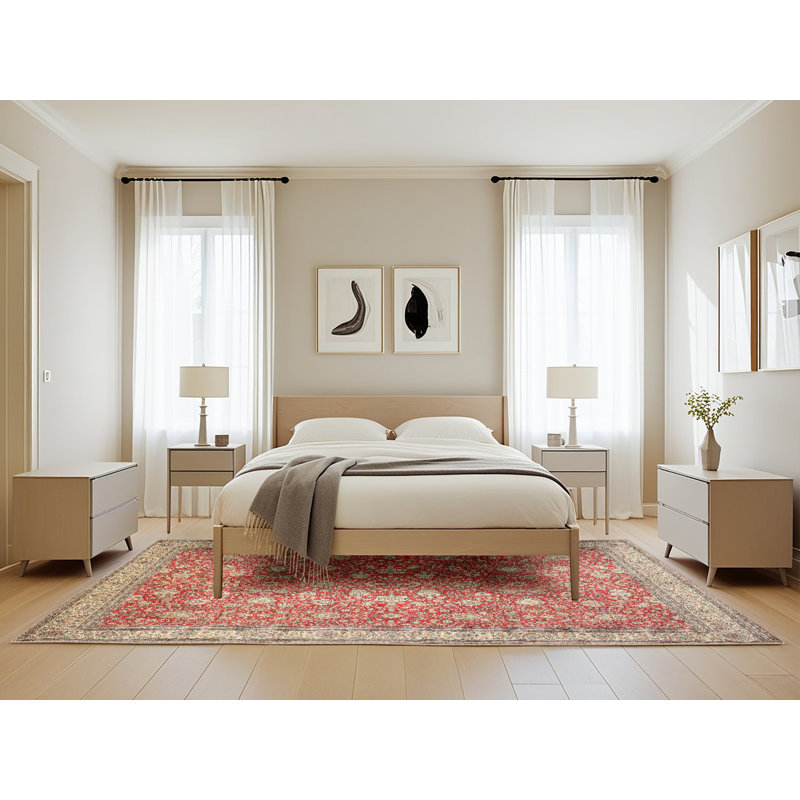 Bradlee Oriental Indoor Rug, Rectangle 5' x 8'