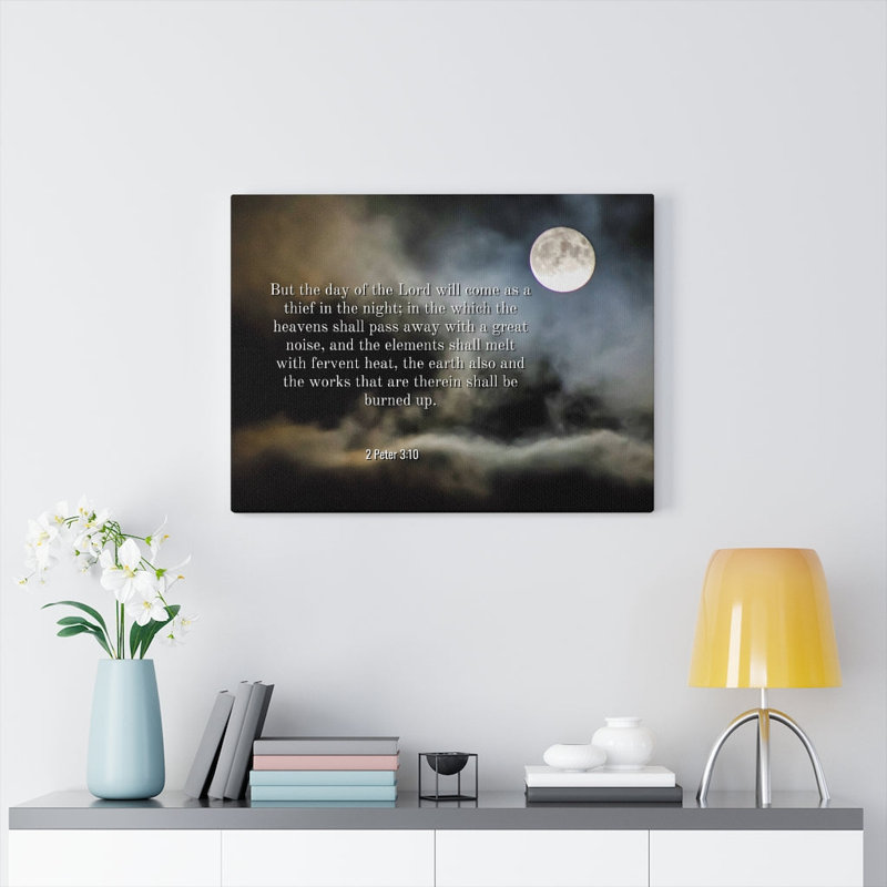 Day Of The Lord 2 Peter 3:10 - Wrapped Canvas Print, 46cm H x 61cm W