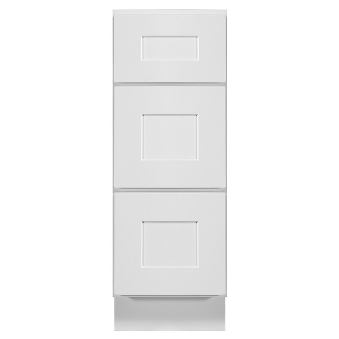 Brookings Fully Assembled Shaker Style Drawer Base Kitchen Cabinet 3DB18 18x34.5x24 Design House 