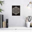 Impression sur toile noir et blanc Mandala-1381979269