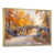 Toile avec cadre flottant or