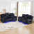 2 Pcs: Sofa, Loveseat selected