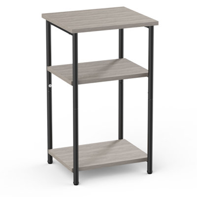 22.8" Tall End Table, Side Table, Wooden Nightstand for Living Room, Bedroom, Office, or Bathroom