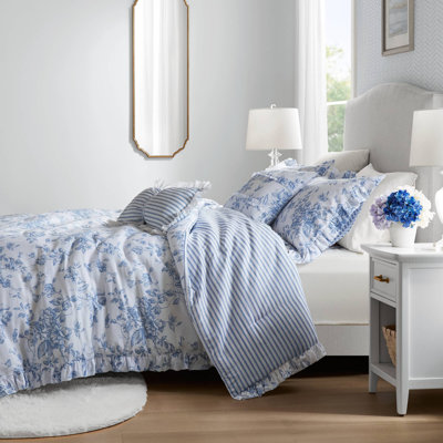 Adele 5 Pieces Comforter Set With Decorative Pillows