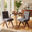 Chaise d'appoint rembourrée en lin Turfed-1378124638