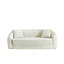 Canapé inclinable convertible de 87 pouces incurvé, canapé-lit 2 en 1 pliable, avec base coulissante et siège profond, comprend deux coussins, fauteuil inclinable en chenille, aucun assemblage requis-840733477