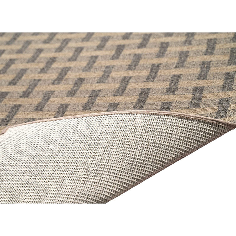 Ensemble de tapis intérieur / extérieur en polyester touffeté à la machine Hebrides, Rectangle 1 pi 6 po x 2 pi 3 po