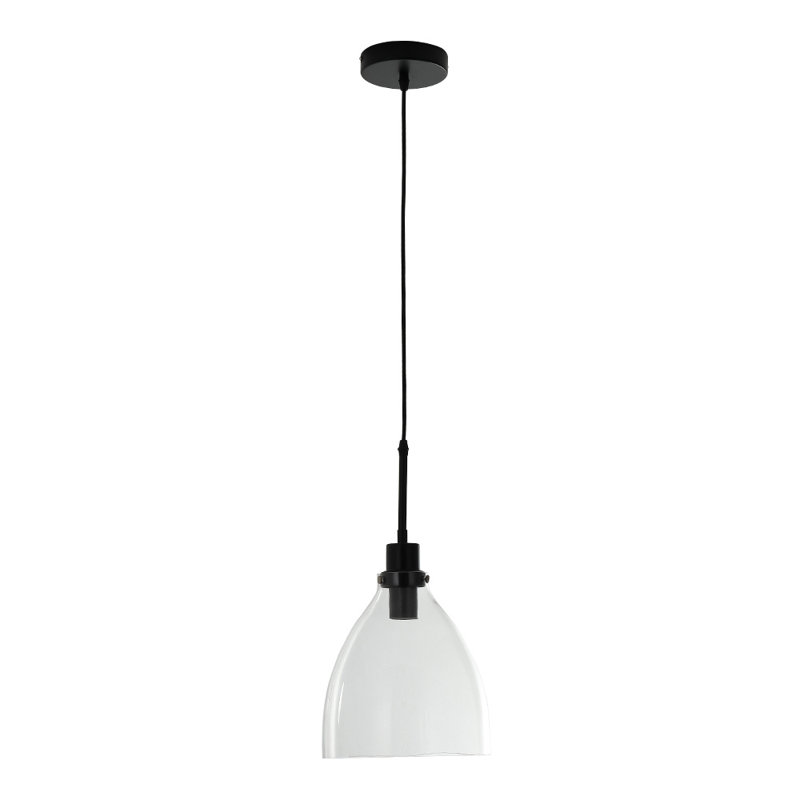 Zebediah 1 - Light Black Single Pendant