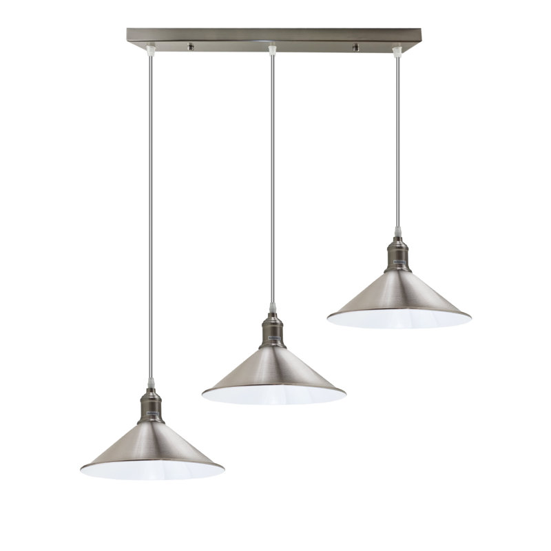 Gamache 3 - Light Silver Kitchen Island Pendant