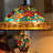  Sincere Tiffany-Style 3 Light Roses Double Lit Floor Lamp 18" Shade