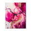 Serenity In Rasberry Blush V - Abstract Liquid Ink Very Large Wall Clocks-252395661