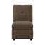 Élégant fauteuil convertible avec repose-pieds avec rembourrage en mousse et structure en bois massif pour le salon-135545700