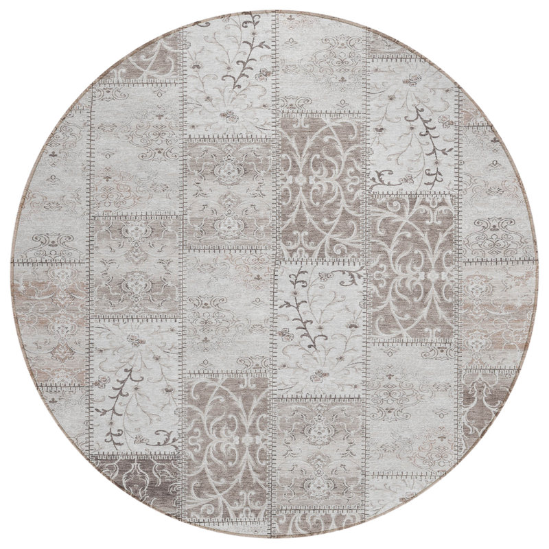 Tapis intérieur / extérieur Frisina, Rond 8 pi