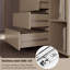 Bureau moderne moderne en bois massif blanc avec rangement-107733275