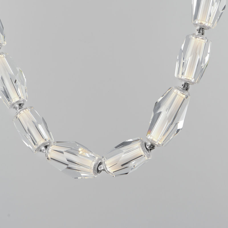 31 - Light LED Flush Mount, Polished Chrome