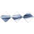 " Glittering Light Blue Pattern " 3 - Pieces