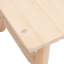 Table et chaises d'extérieur en bois massif