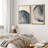 Navy Blue Wood Tree Ring Simple Minimalist Modern Artwork Framed Canvas 2 Pieces Print Wall Art-91068944-91068945