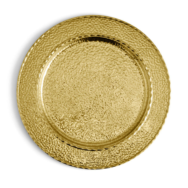 Hammertone Charger, Gold