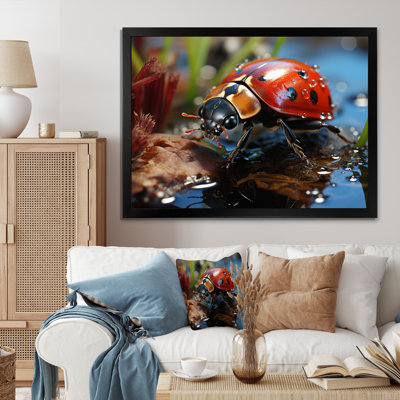 " Red Ladybug Portrait III "