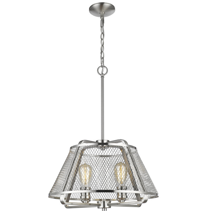 Valya 4 - Light Unique/Statement Pendant, Brushed Nickel