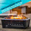 Bulle Square Steel Wood Burning Fire Pit