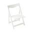 Mobilier d'extérieur pliable Hips, 2 chaises et table rectangulaire blanche pour fauteuil spacieux, incluse