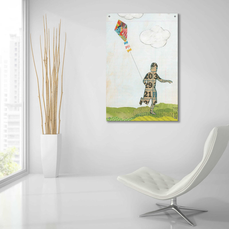 «Rain and Wind I» par Courtney Prahl, art mural en verre acrylique, H 36 po x l 24 po x P 0,2 po