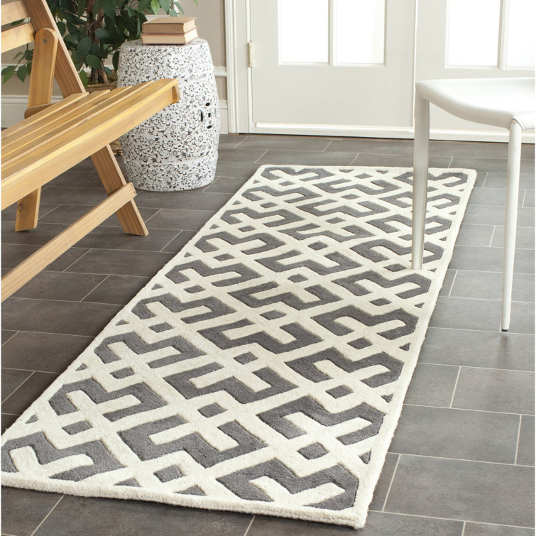 Deedie Hand Tufted Wool Geometric Rug