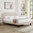 Kempst Full Size Bed Button Tufted Upholstered Adjustable Headboard, Strong Wood Slat Support Bed Frame, Beige-1678332818-1685376030
