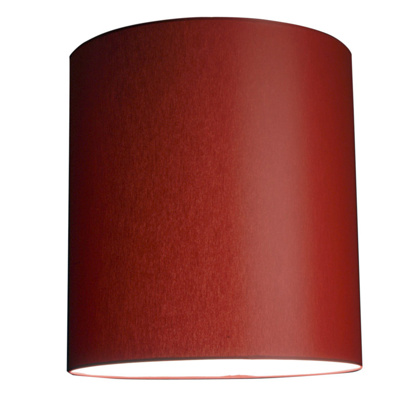 Renteria 60 cm H Drum Lamp Shade ( Screw On ), Red Chinz