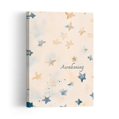 Starry Dawn Abstract Dreamy Ethereal Landscape Nature Wall Art Print 1 Piece Wrapped Canvas Wall Art