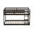 Twin Over Loft Bed In - Solid Rubber Wood With Strengthened Slats For Enhanced Support Robust Framework Space Optimization