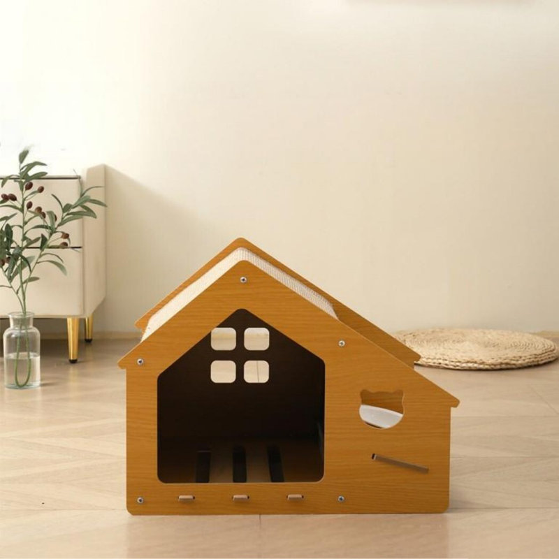 Grattoir pour chat avec 2 bols