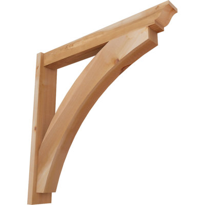 5 1/2"W x 36"D x 36"H Thorton Smooth Traditional Outlooker, Western Red Cedar