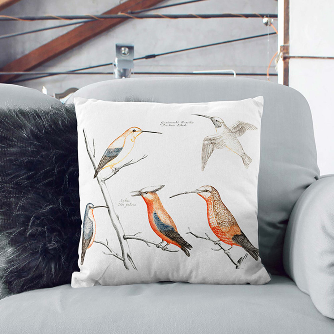 Five Hummingbirds by Johan Teyler Cushion with Filling