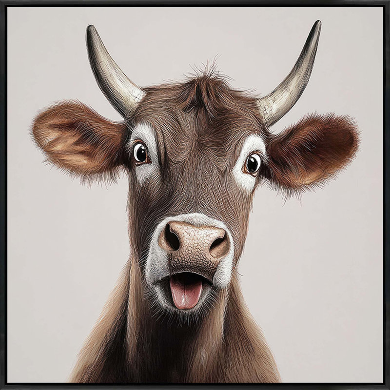 Moo-dy Vibes Only 3 - Framed, Large
