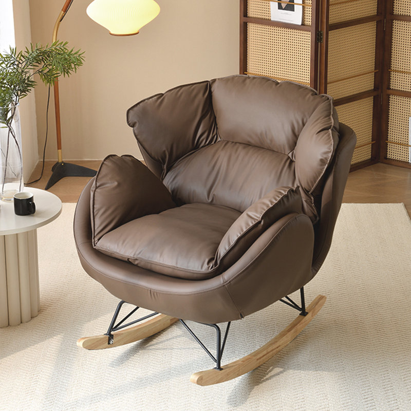 Chaise berçante Fashion Creative Leisure Home, Café noir
