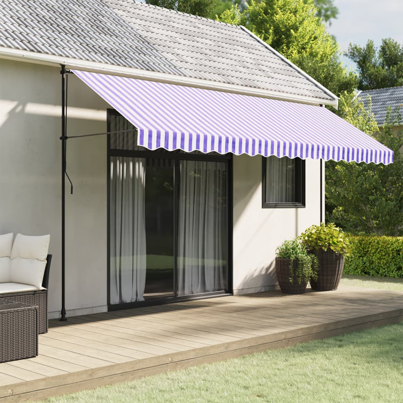 VidaXL 430cm W x 20cm D Polyester Cover Retractable Fabric Replacement