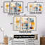 Multicolore cubes motifs IV - art mural géométrique-979898210-979898213