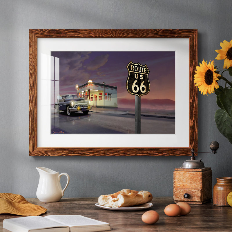 Route 66, H 18 po x l 26 po, Érable